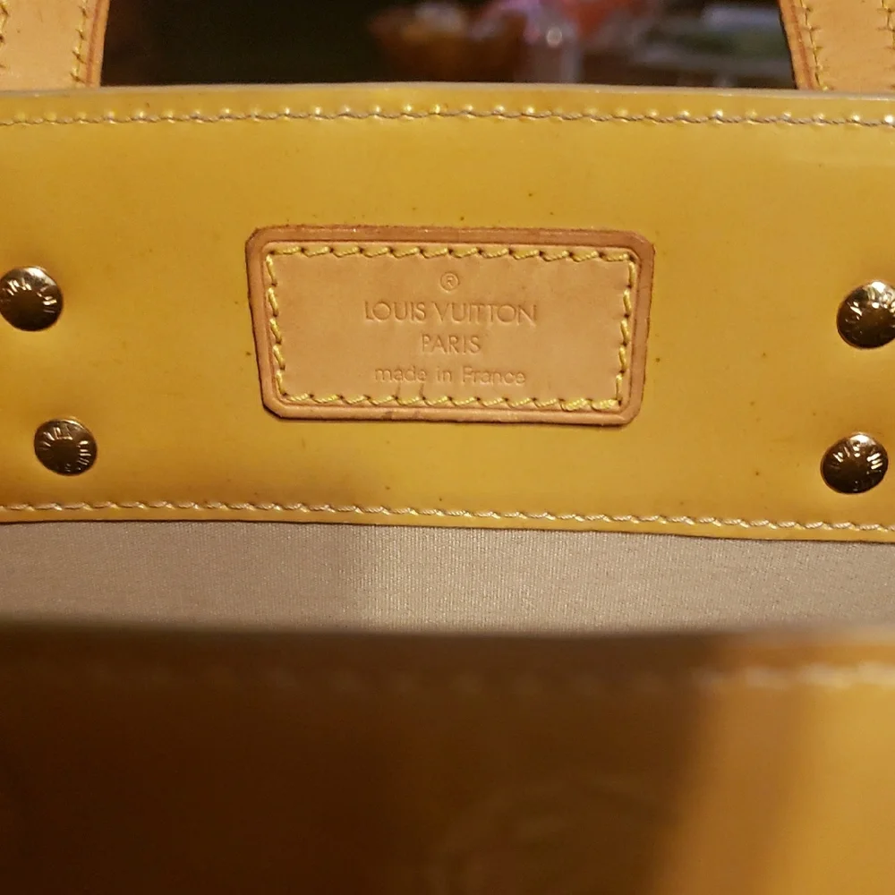 Louis Vuitton Mustard Yellow Embossed Tote - Picture 7 of 12
